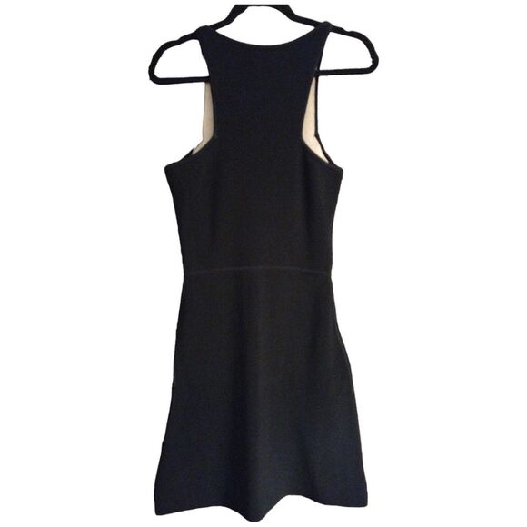 AS by DF Bound Zipper Front Dress, Black w/ Gold Zipper, Size Medium - Picture 7 of 8